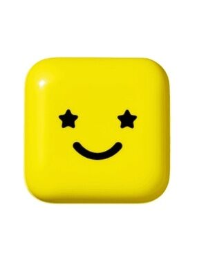 Yellow Compact Accessory Case with Mirror